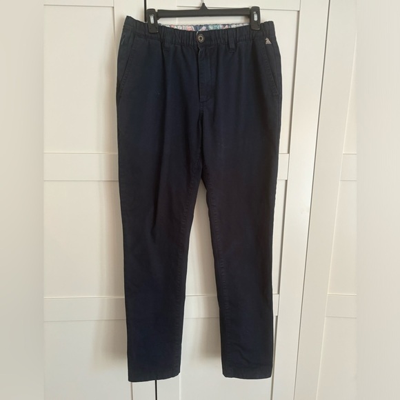 Chubbies Mens Pants Size Medium Navy Blue Stretch Cotton Chino - Picture 2 of 7